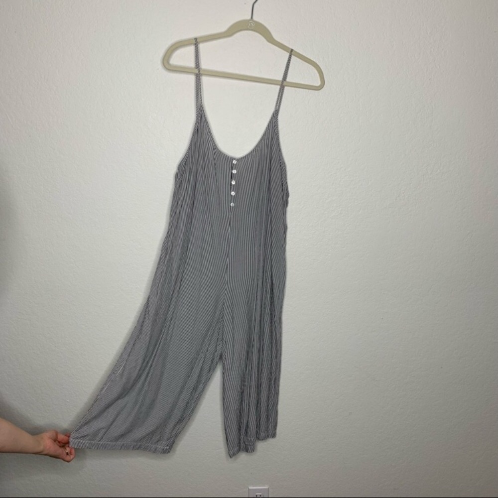 Anthropologie Cloth & Stone Wide Leg Jumpsuit